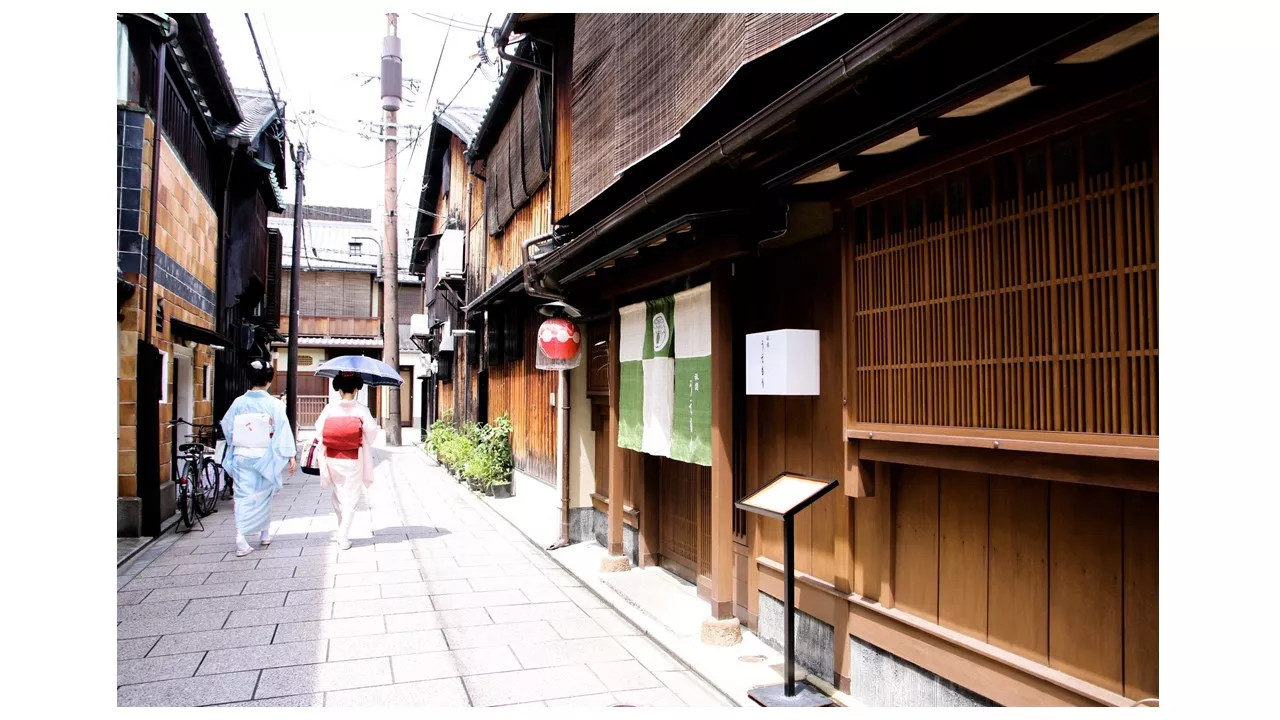 京都・祇園の街並み